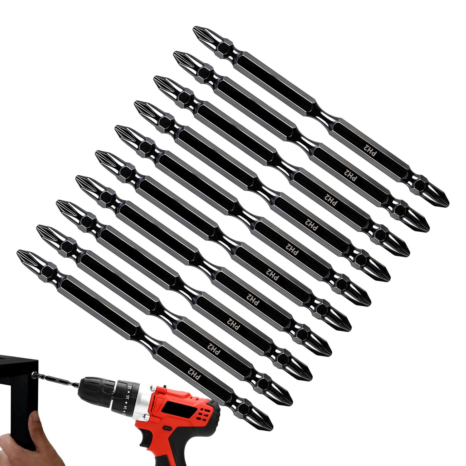 Screwdriver Set - Magnetische bits voor boormachines, dubbelzijdig gefreesde